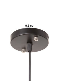 Светильник BayerLux Mila, 1×40 Вт, Е27, чёрный, 50×50×13 см