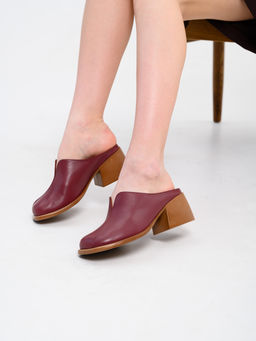 Сабо 5200.23663br.Гнилая вишня+коричневый