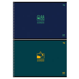 Альбом для рисования BG А4 40л. на спирали "Минимализм" (АР4гр40 08646) обложка картон