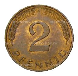 2 пфеннига 1991 года J Германия