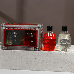 Подарочный набор Необходимый запас, гель для душа и шампунь для волос, 2?250 мл, HARD LINE