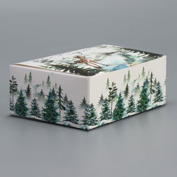 Цена за 2 шт. Подарочная коробка складная, новогодняяС Новым годом!, 12?10?5 см