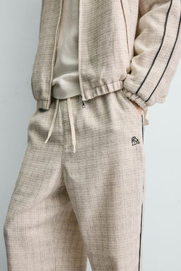 PANTAL?N JOGGER ESTRUCTURA BANDA CONTRASTE / Crudo - Zara фото 5