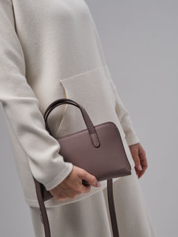 Сумка кожаная Azaro 30850 фиолетовый шепот