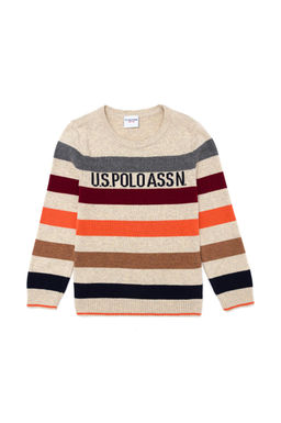 Свитер U.S. Polo Assn для мальчиков из хлопка меланж  фото 10