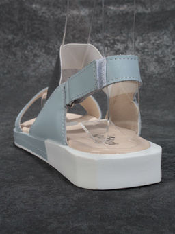 08-PED77-4 BLUE/GRAY Босоножки женские (натуральная кожа) - No name фото 7