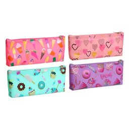 Пенал школьный на молнии «Сладости», МИКС