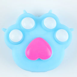 Цена за 12 шт. Сквиш антистресс - игрушка «Лапка» с пастой, МИКС