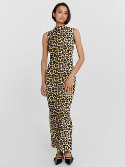 Платье Mark Formelle x Ольга Бузова леопардовое с вырезом на спине