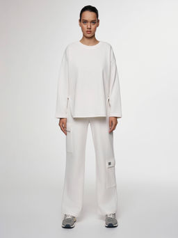 CONTE Брюки из футера с накладными карманами LBK 2584 off-white - Conte elegant фото 9