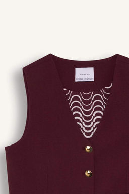 Блейзер с V-образным вырезом и застежкой на пуговицы Sorbe x DeFacto  фото 8