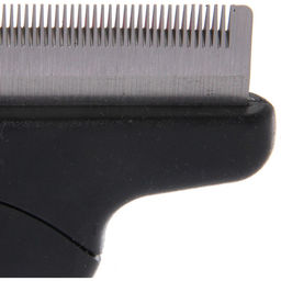 Расческа - фурминатор с кнопкой самоочистки для животных "ПРОФФ - МОЙ БРО", прорезиненная ручка, цвет черный, 11*14,5см