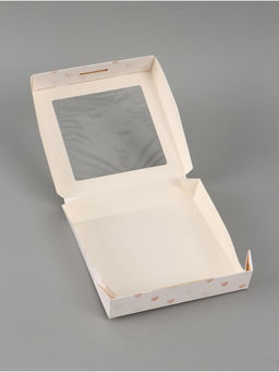 Цена за 5 шт. Коробка подарочная складная «Сердце», 20×20×4 см, с окном