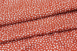 Штапель Фабиана цв.терракотовый, ш.1.45м, вискоза-100%, 90гр/м.кв - Купава фото 5