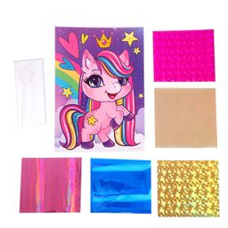 Аппликация фольгой Розовая пони - Школа талантов фото 3