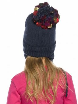 PELICAN, шапка для девочек, Синий  фото 3