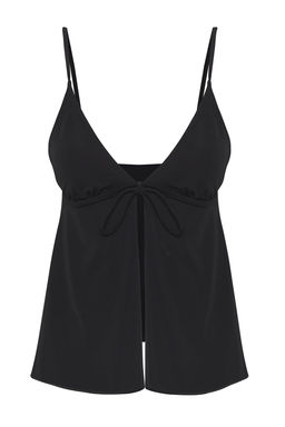 Trendyolmilla Siyah tankini Baglamal? Bikini Ustu TBESS25BU00014 фото 6