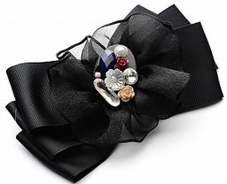 Заколка-автомат PU0332 черный - Mini maxi фото 2