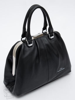 Сумка женская кожаная 9687Y black Polina&Eiterou