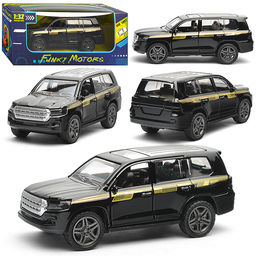 Чёрная инерционная машинка с прозрачной крышей die-cast,1:32, открывающиеся двери