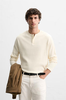 RIBBED TEXTURED T-SHIRT - Zara фото 2