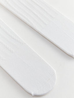 Kendinden Desenli K?z ?ocuk K?lotlu ?orap 2li