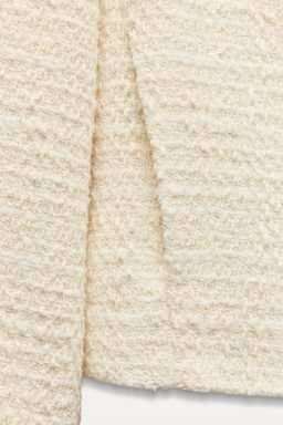 TEXTURED JACKET WITH BOW BUTTON - Zara фото 12