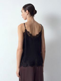 ЕМКА / Топ из шёлка и кружева - Emka фото 5