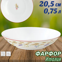 Тарелка суповая Country Life, 20,5 см, 0,75 л
