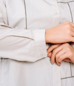 Рубашка #КТ2225 (3), бежево-серый - Dommod фото 5