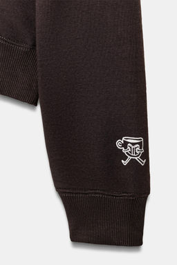 SUDADERA ESTAMPADO CORTADO / Marr?n - Zara фото 5