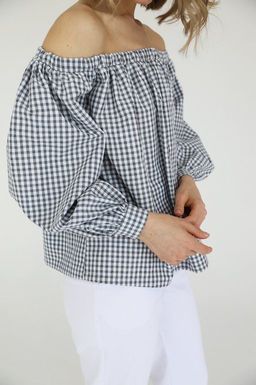 Блузка со спущенными плечами - Looklikecat фото 7