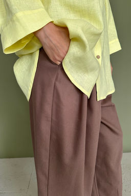 Брюки-бананы DENIM086/02/Песочный - YPSILON фото 5