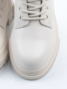 04-PAT159-2Z MILK Ботинки зимние женские (натуральная кожа, 100% шерсть)