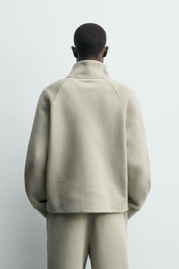 SUDADERA INTERLOCK CREMALLERA / Menta - Zara фото 3