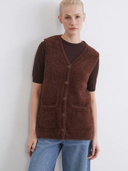 V Yaka Kad?n Triko Yelek