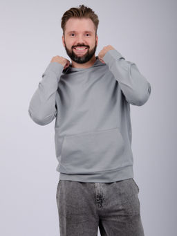 Худи "СМ-10" светло-серое, футер 2-х нитка