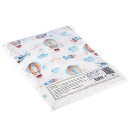 Простыня на резинке односпальная Воздушный транспорт 90х200см, свесы 27см, муслин в/с, хлопок 100%, упаковка классическая ПВХ 28х41см, Домашняя мода (Россия) фото 3