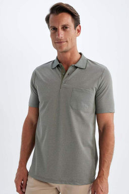 Regular Fit Basic Duz K?sa Kollu Pike Polo Tisort - Defacto фото 9