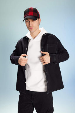 Хлопковая рубашка с длинными рукавами Relax Fit - Defacto фото 3