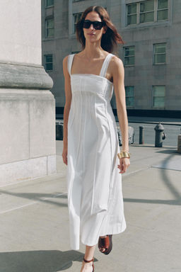 ZW COLLECTION LONG TRIM DRESS - Zara фото 12