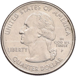 Монета 1/4 доллара (25 центов) 2006 года P США Штаты и территории  Северная Дакота