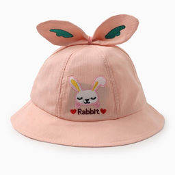 Панама детская «Зайки» MINAKU, цет персиковый, размер 48-50