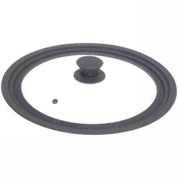 Крышка для посуды универсальная 26,28,30см серая силиконовая ручка