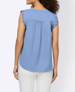 Топ, голубой - Linea tesini фото 4