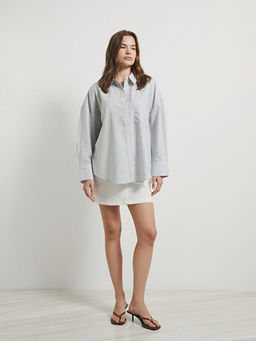 ?izgili Poplin Kad?n G?mlek