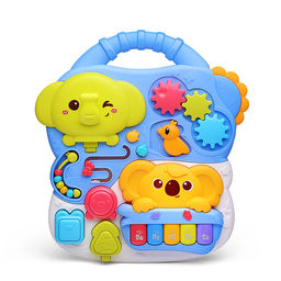 Игровой центр-Каталка "Слоник и коала" цвет голубой, 3 в 1 в коробке