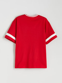 Bisiklet Yaka K?z ?ocuk Ti??rt