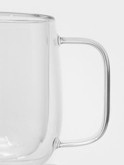Кружка с двойными стенками Magistro «Адель», 450 мл, стекло, прозрачная