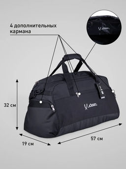 Сумка спортивная JOGEL DIVISION Medium Bag, черный  фото 11